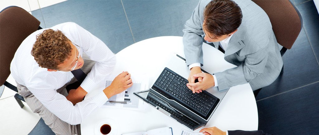 Business Man at Table.